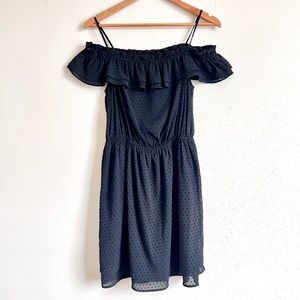 H&M Off the Shoulder Black Dress